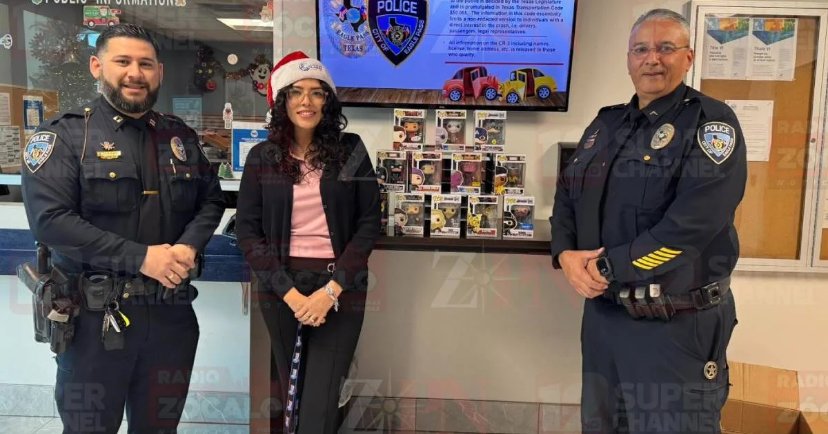 Policía de Eagle Pass agradece apoyo comunitario en donación de juguetes