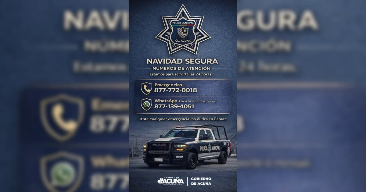 Las autoridades señalaron que el objetivo principal del operativo es mantener un saldo blanco durante la temporada decembrina y brindar tranquilidad a las familias.