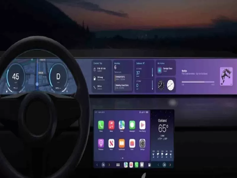 Apple va por el mundo de los automóviles; presenta software para el tablero de mandos