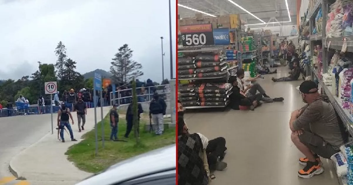 IndÃ­genas tzotziles, armados con fusiles de asalto y chalecos antibalas tomaron el PerifÃ©rico Poniente provocando temor entre los habitantes