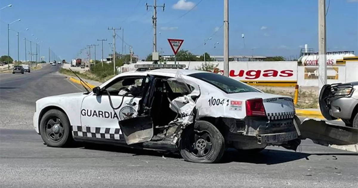 Lesionado un oficial de la Guardia Nacional en accidente en la ribereña