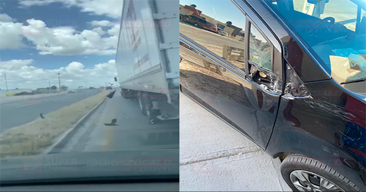 Familia denuncia como un tractocamiÃ³n de la empresa Transportes Baldomero RodrÃ­guez les cerrÃ³ el paso en la carretera 57, generando una situaciÃ³n de alto peligro