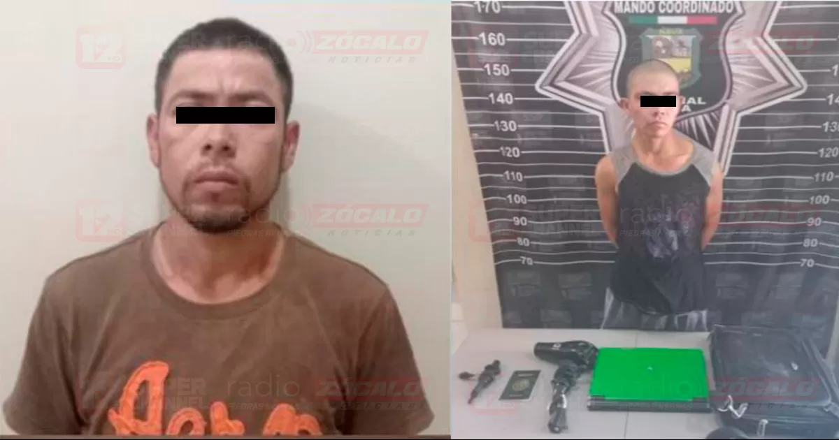 Fueron puestos disposiciÃ³n del Ministerio PÃºblico del Fuero ComÃºn por el delito de robo.