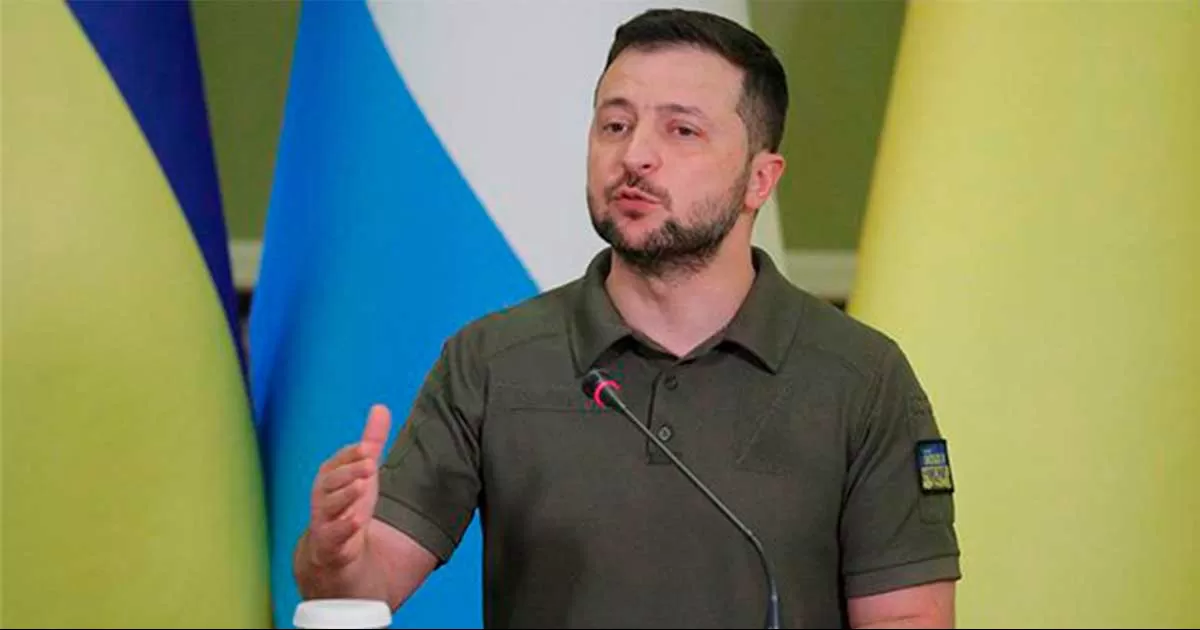 Zelenski tambiÃ©n culpÃ³ a Rusia de haber empezado y seguido la guerra.