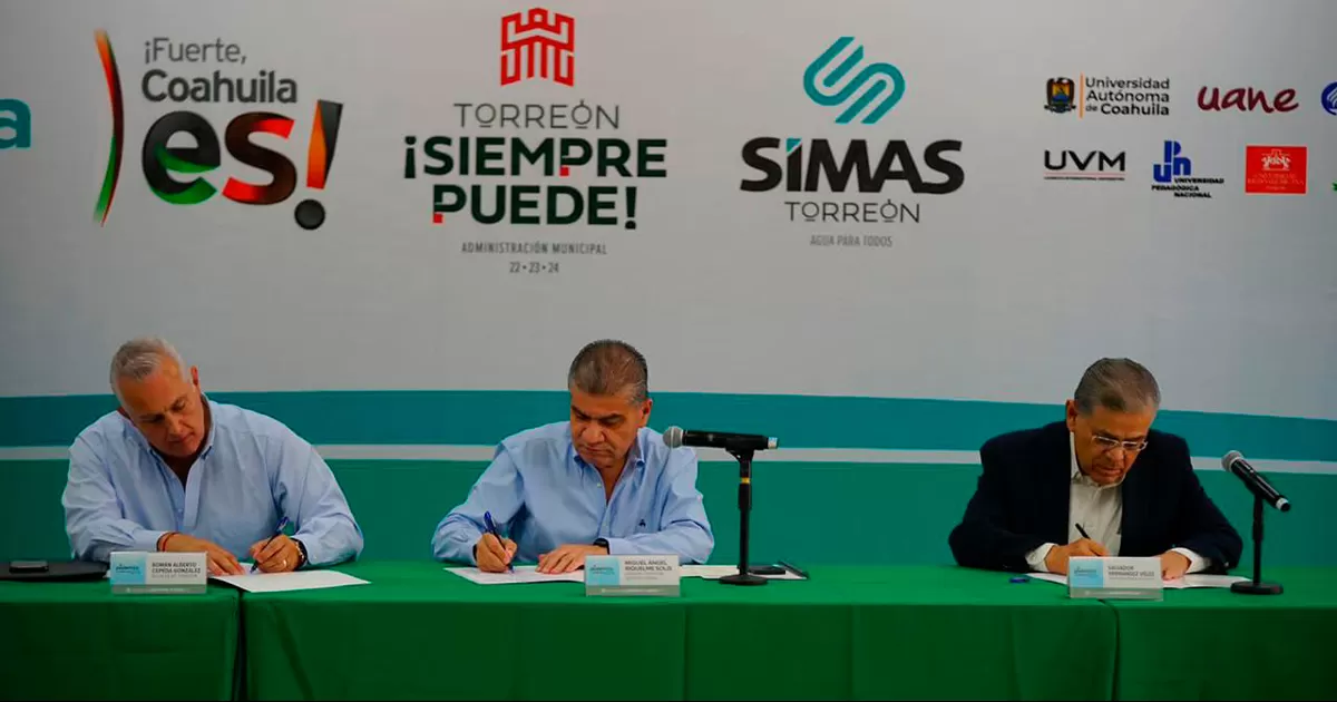 Atestigua MARS convenio entre ayuntamiento de Torreón y CIESLAG para cuidar el agua en la laguna