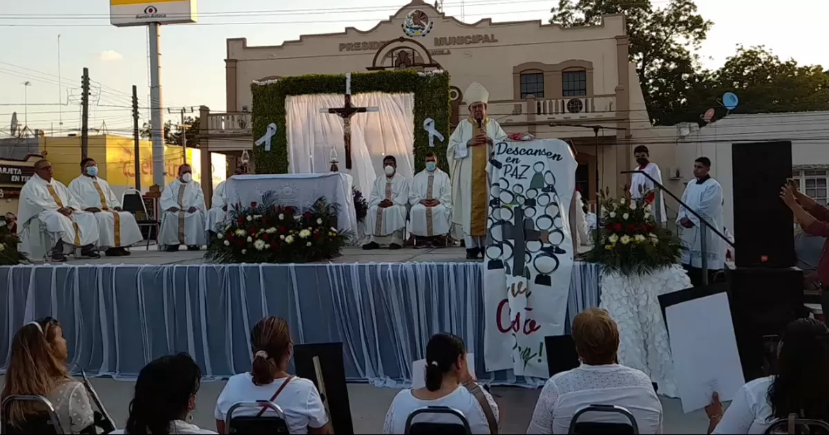 Preside obispo Alonso Garza misa â€œPor la Paz y para sanar las heridas del pasadoâ€ en Allende