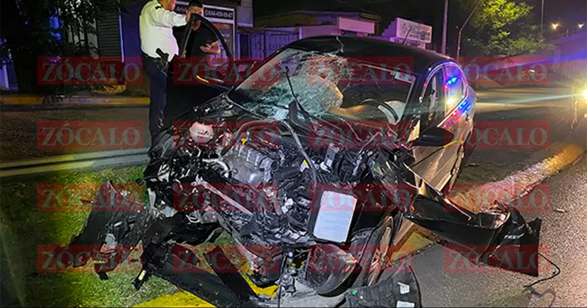 Ebrio al volante toma curva a gran velocidad al sur de Saltillo y provoca accidente vial