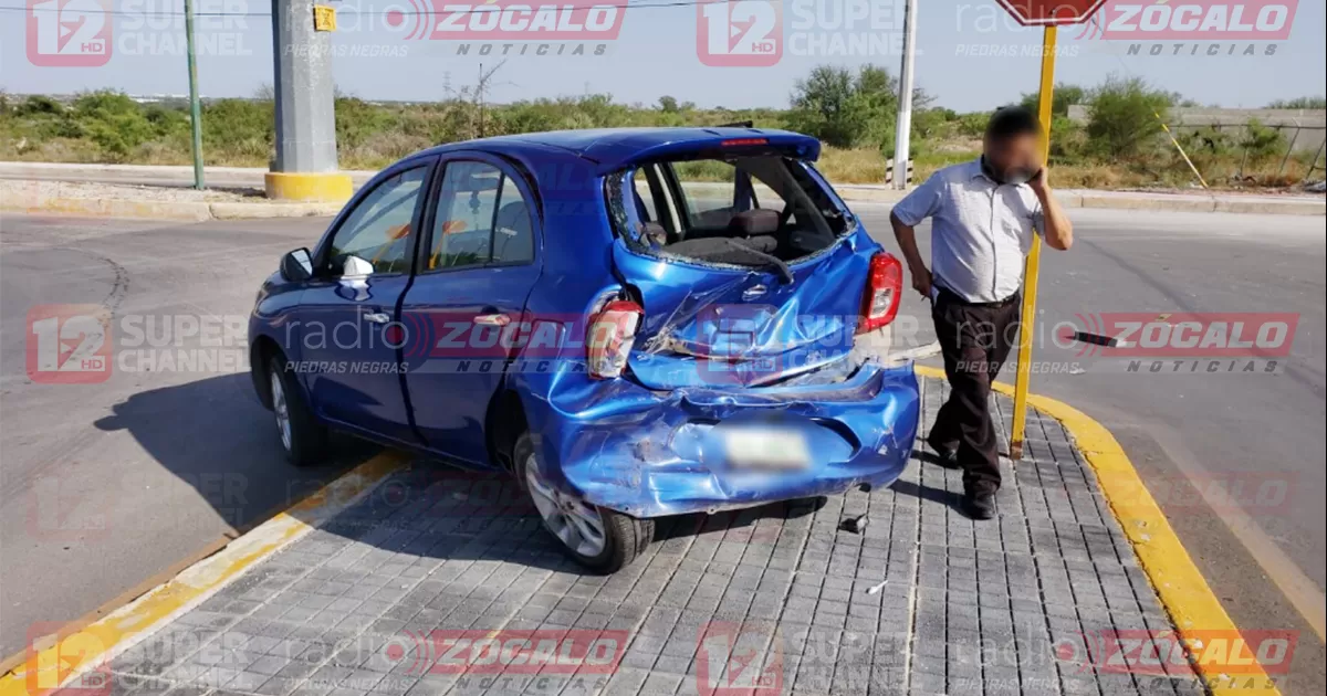 Menor resulta lesionada en choque por alcance