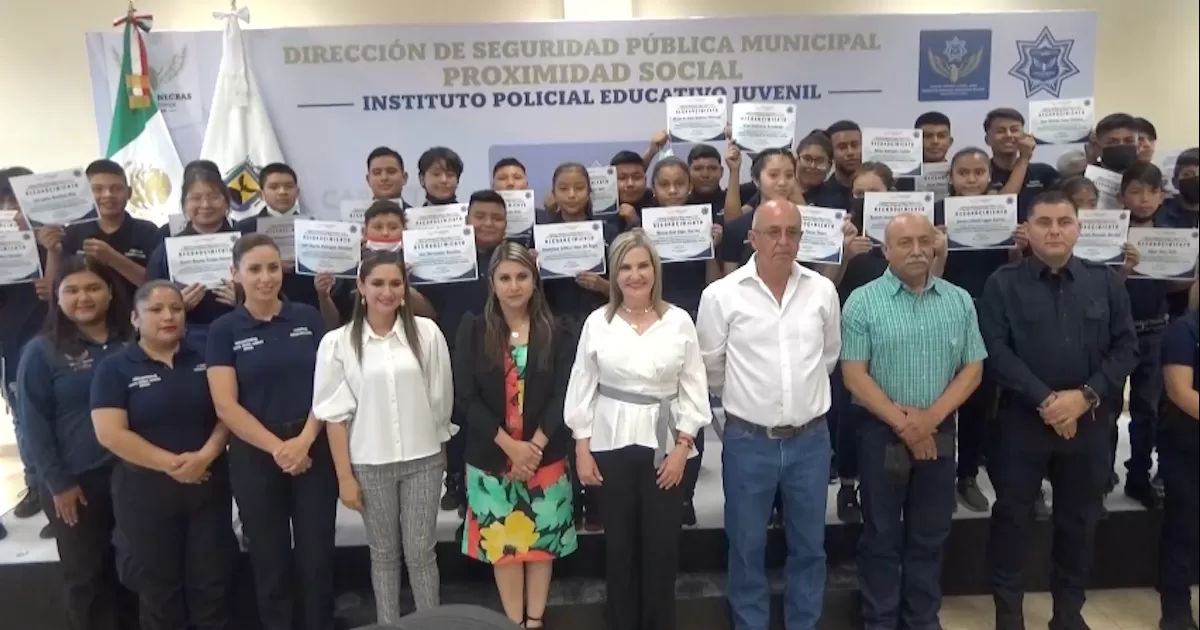 30 jÃ³venes concluyeron la primera generaciÃ³n del Instituto Policial Educativo Juvenil