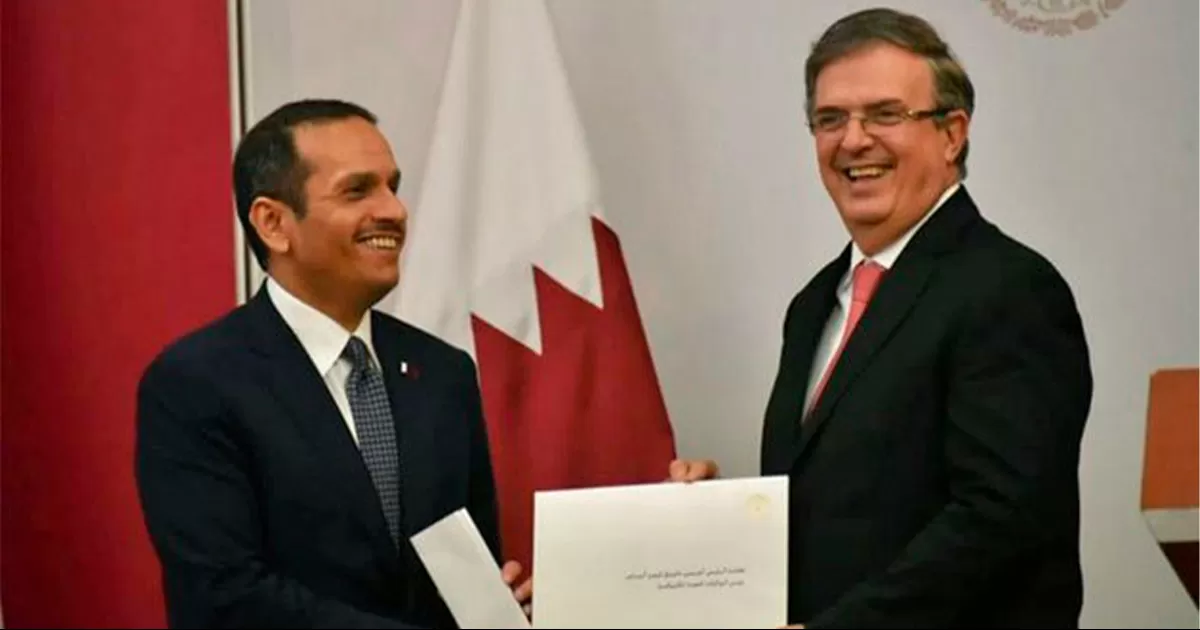 Los cancilleres de MÃ©xico y Qatar se reunieron este martes para hablar sobre energÃ©ticos, conectividad, invesiones y el Mundial de Futbol.