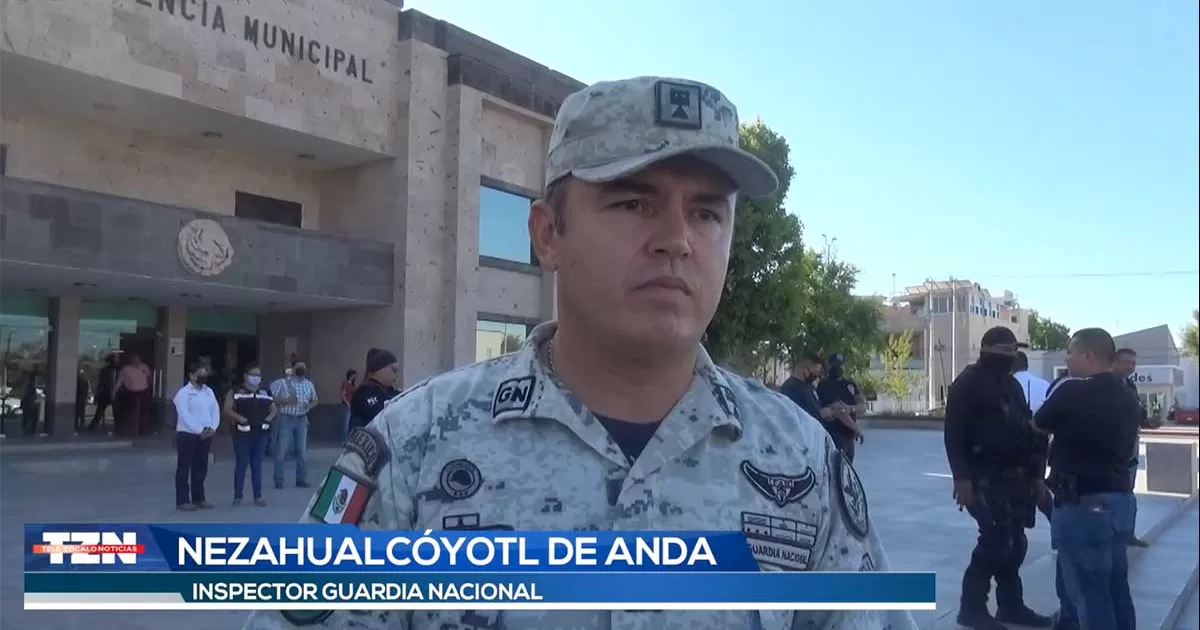 La informaciÃ³n fue dada a conocer por el Inspector General de la Guardia Nacional, NetzahualcÃ³yotl de Anda LÃ³pez.