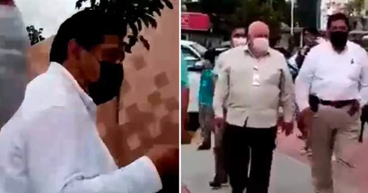 Alcalde de Poza Rica insulta y se salta fila para votar en proceso de Morena