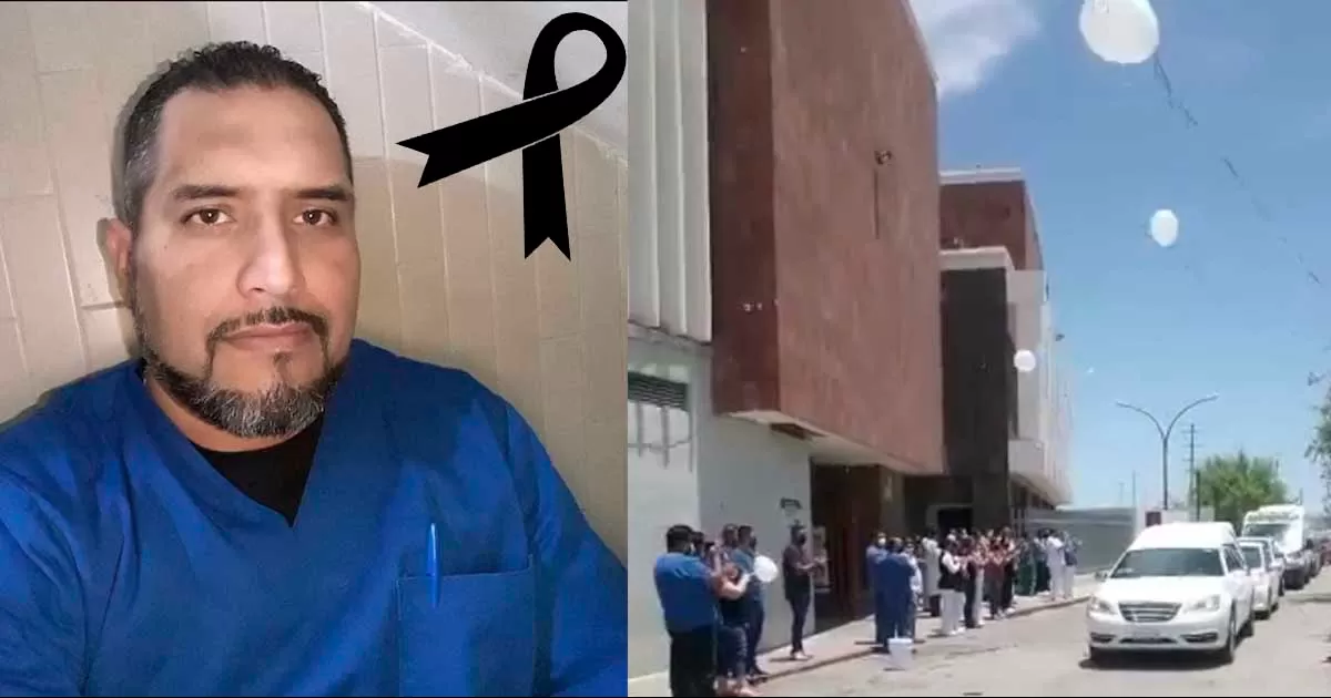 Despiden a su compañero de trabajo con globos y aplausos