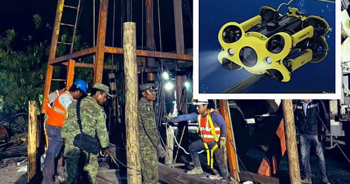 Usarán dron submarino en labores de rescate de mineros en Coahuila