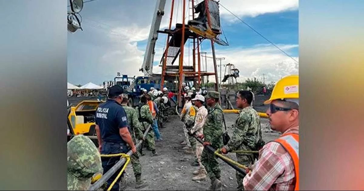 Descienden militares a mina para retirar obstáculos y poder rescatar a trabajadores en Sabinas