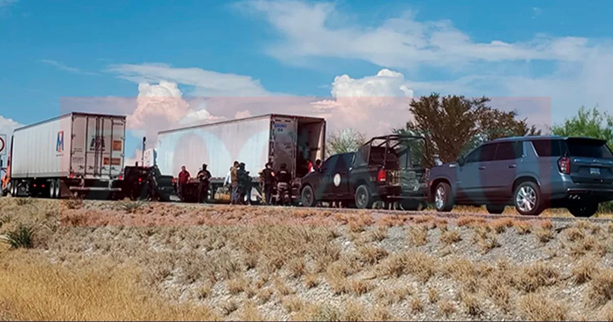 Rescatan a 127 migrantes nicaragüenses de un tráiler en carretera 57
