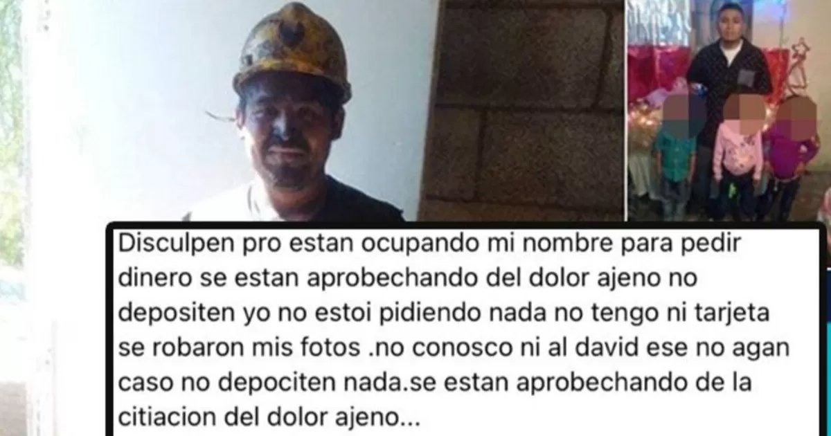 Se aprovechan del dolor ajeno; defraudan pidiendo ayuda a nombre de familias de mineros atrapados