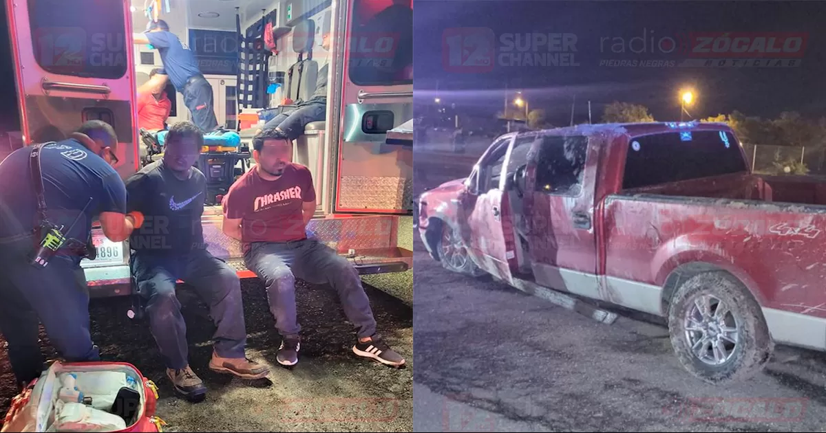 Traficante vuelca con cuatro migrantes al huir de la policía en Eagle Pass