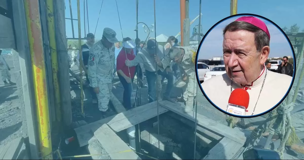 MonseÃ±or Garza TreviÃ±o comentÃ³ que tras asistir a la mina donde se llevan las maniobras de rescate de los mineros atrapados, se ha percatado de la desesperaciÃ³n de los familiares porque no se ha logrado concretar la labor.