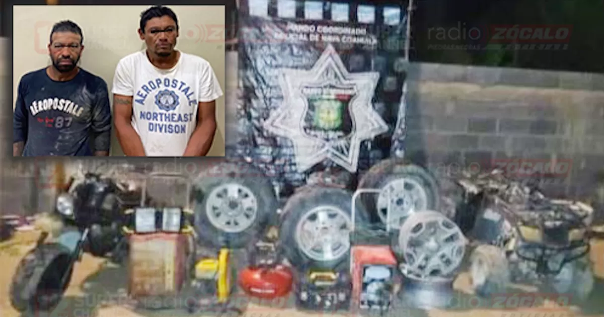 Los objetos tenÃ­an reporte de robo y los detenidos no pudieron presentar la procedencia de los artÃ­culos