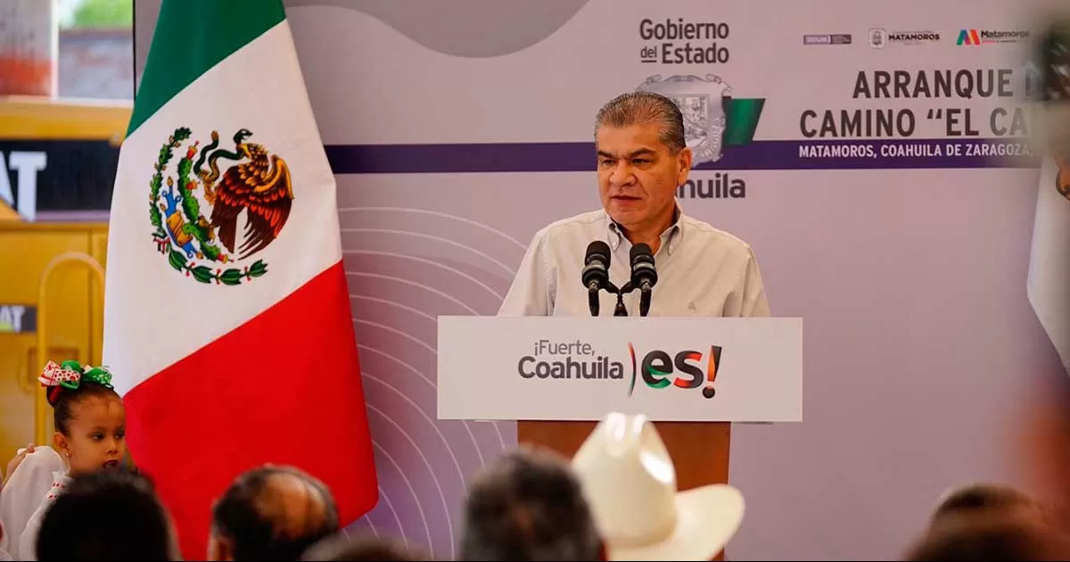 Arranca gobernador Miguel Riquelme la rehabilitaciÃ³n del camino en la comunidad ejidal El Cambio, en Matamoros