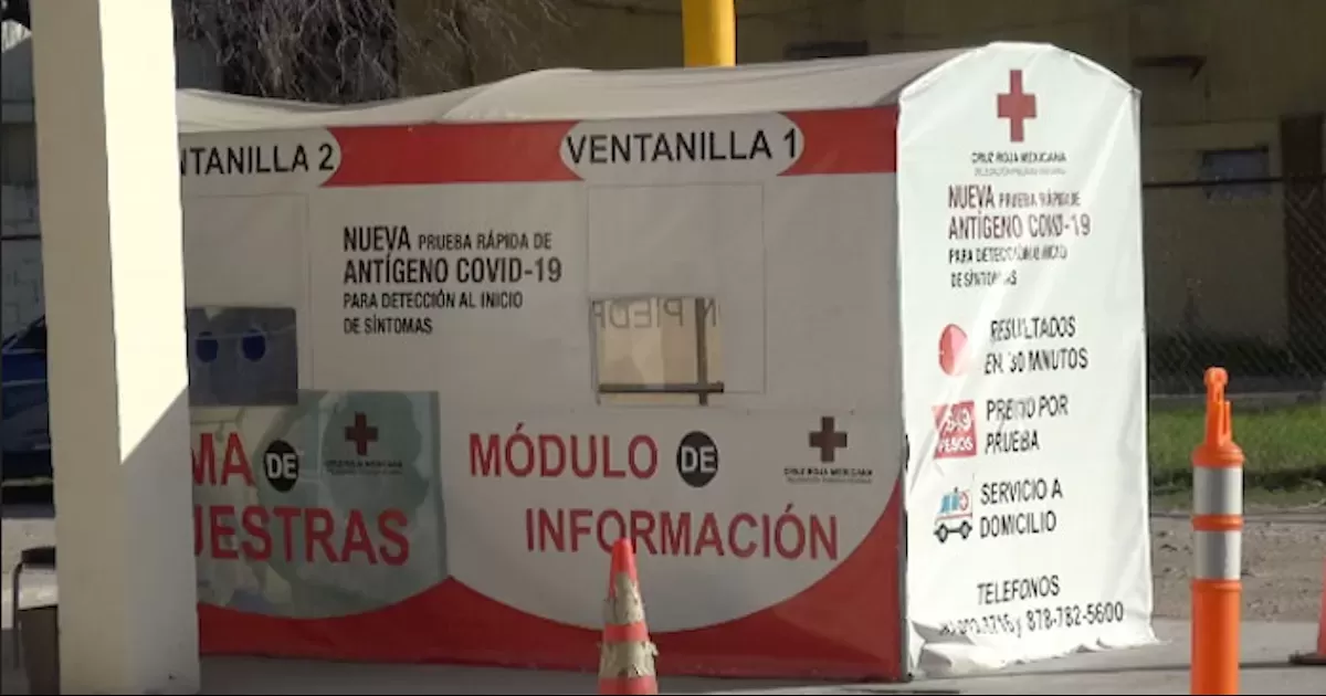 Módulo de pruebas Covid de Cruz Roja tiene nuevamente poca demanda ante baja de contagios