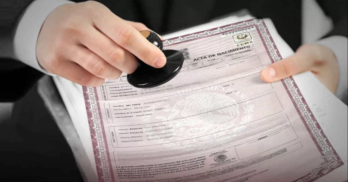 TambiÃ©n se solicita de matrimonio o divorcio certificado, ademÃ¡s de los registros de bebÃ©s reciÃ©n nacidos.