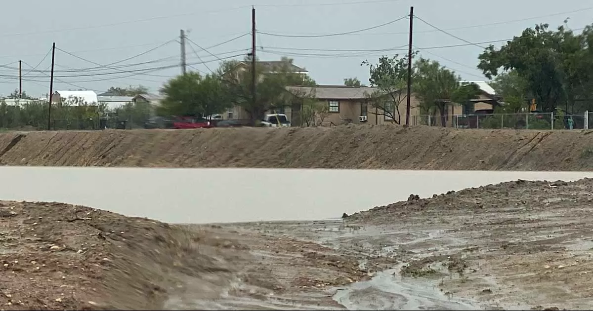 El pozo captÃ³ y retiene el agua de la lluvia registrada esta semana.