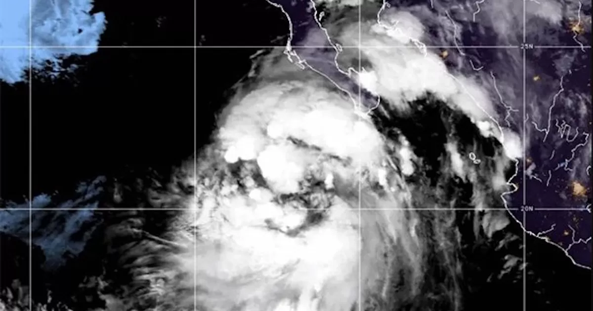 El fenÃ³meno tiene vientos mÃ¡ximos sostenidos de 65 kilÃ³metros por hora