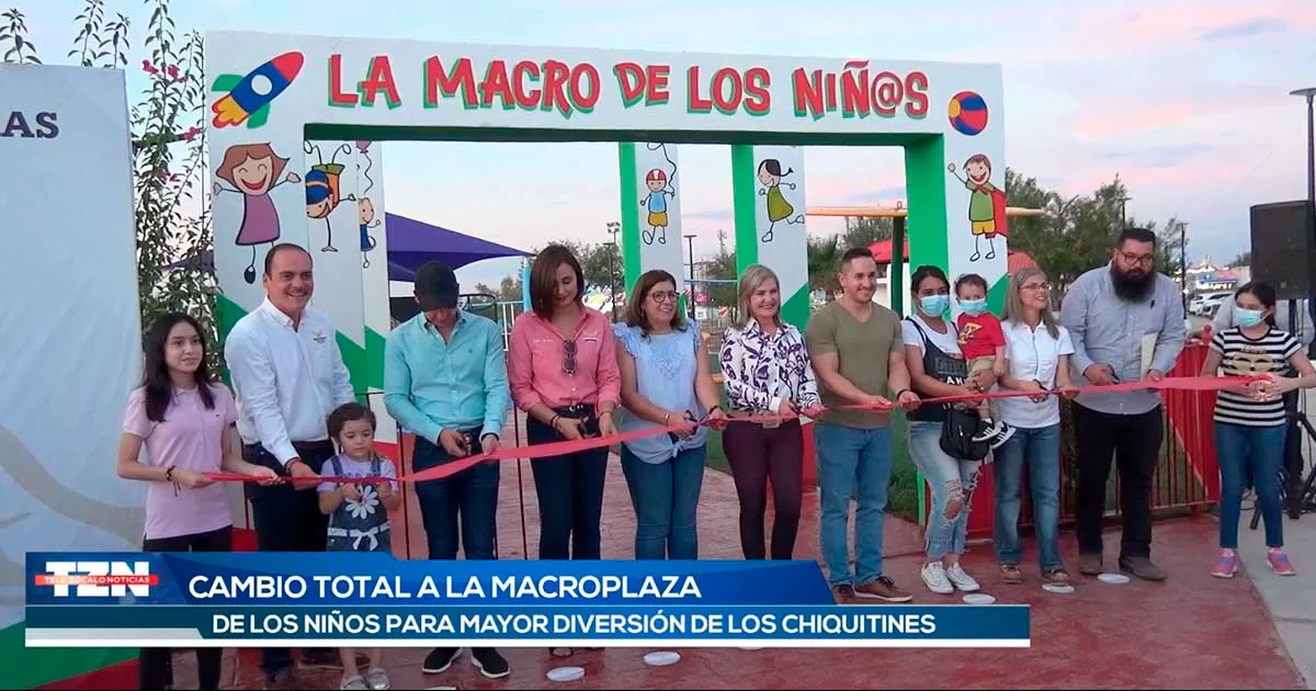 La alcaldesa Norma TreviÃ±o invitÃ³ a los padres a que lleven a sus niÃ±os a la reciÃ©n habilitada Macro Plaza de los niÃ±os.
