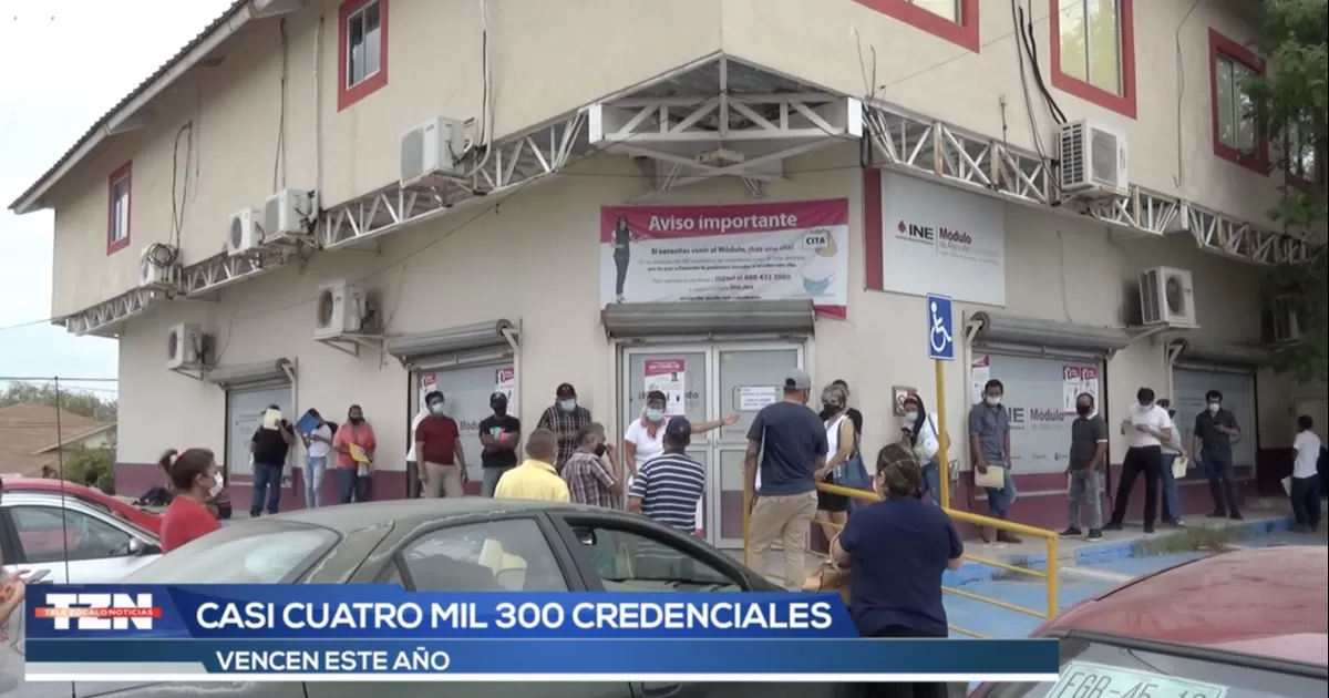 AdemÃ¡s de las mÃ¡s de cuatro mil credenciales a punto de vencer, hay dos mil 700 que ya caducaron en 2021, segÃºn el Registro Federal de Electores.