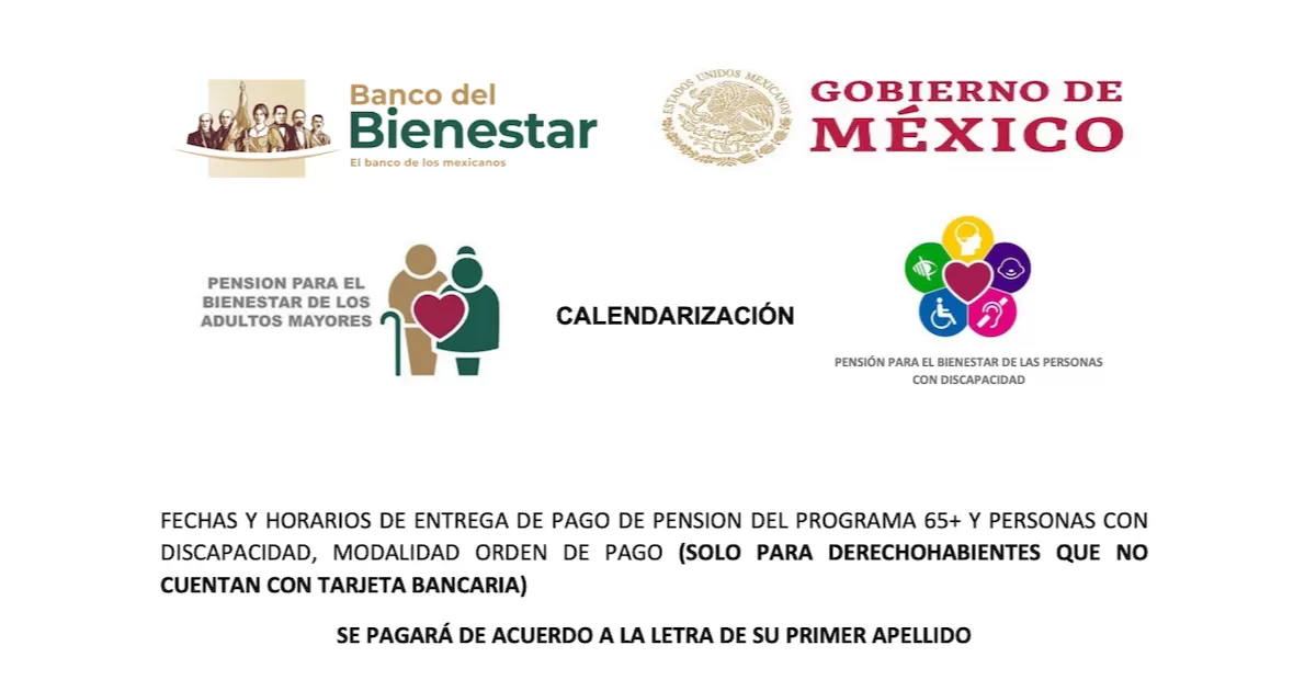 Cambian fechas de pago del programa 65 y Más en Piedras Negras