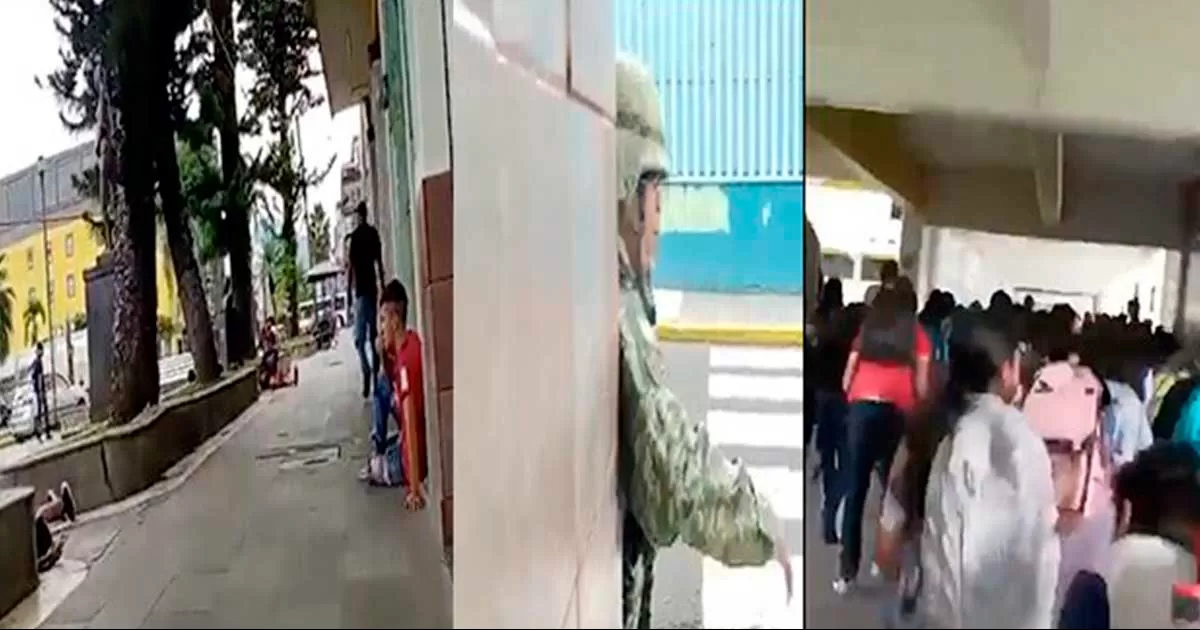 PolicÃ­as y delincuentes desataron un tiroteo, lo que provocÃ³ que transeÃºntes huyeran despavoridos para encontrar un refugio