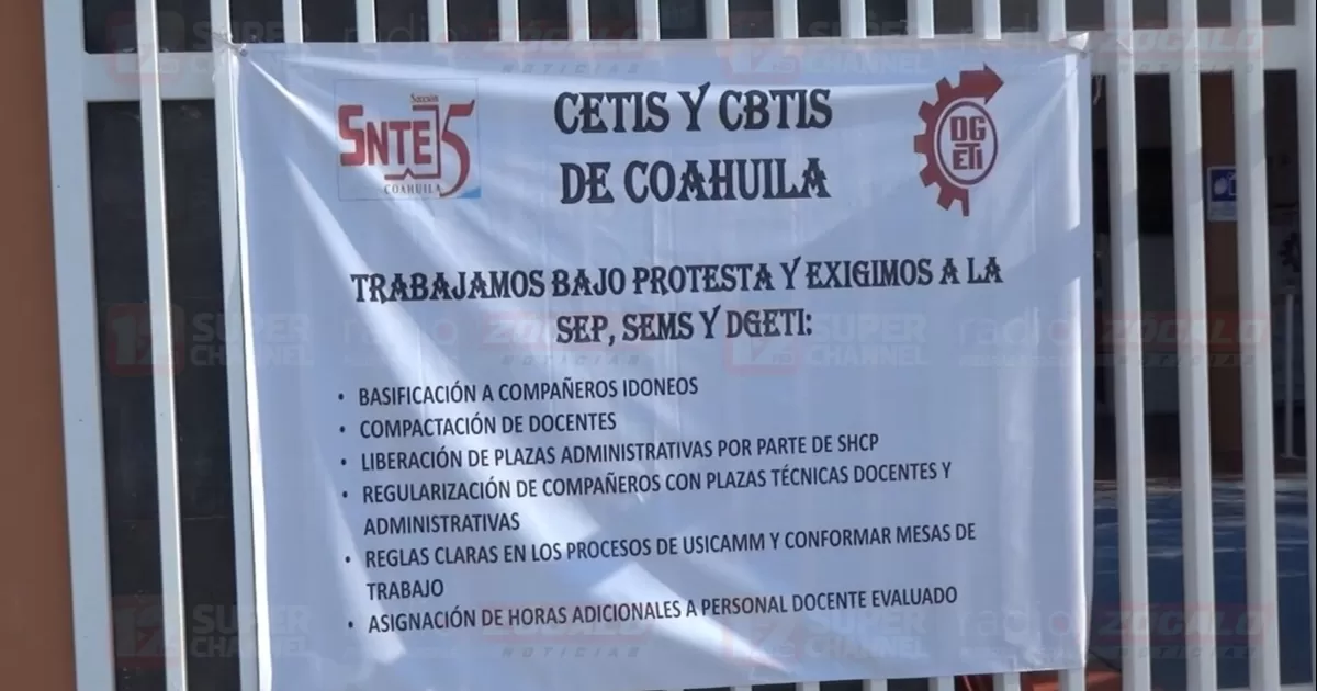 Falta de maestros en CBTIS 34 es problema nacional: directora