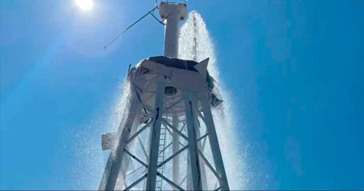 La alcaldesa asegurÃ³ hace una semana que la obra estaba garantizada por al menos 20 aÃ±os, costÃ³ mÃ¡s de 2 millones de pesos.