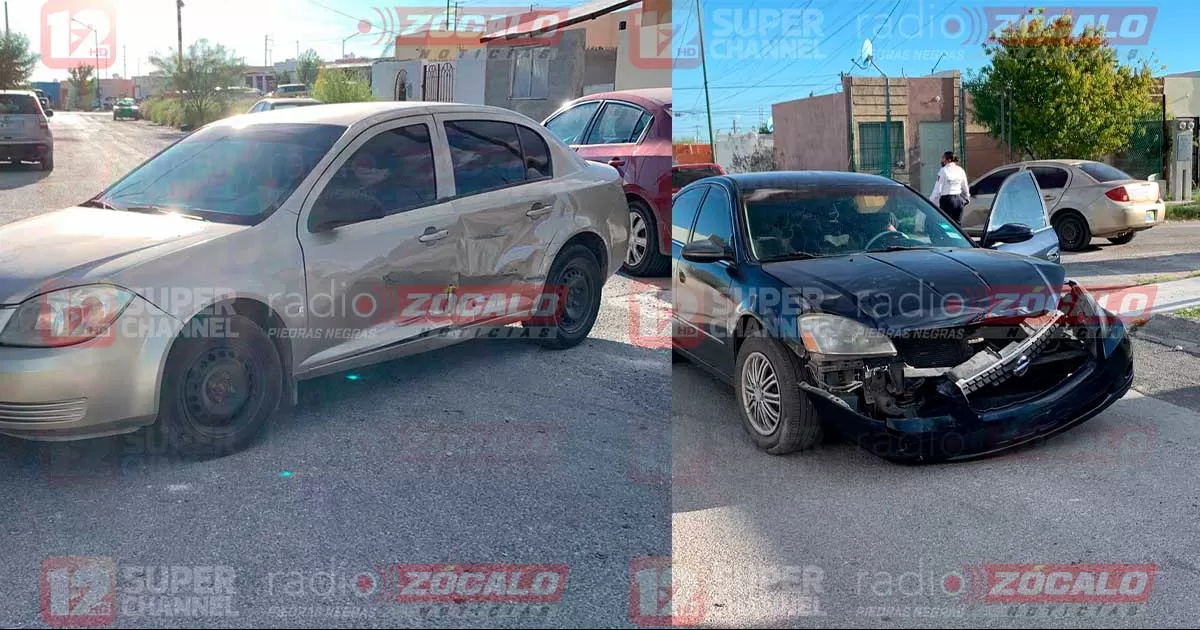 Falta de alto provoca choque en Valle de las Flores