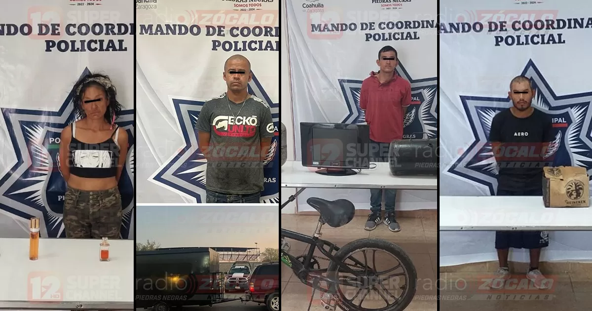 En hechos diferentes fueron arrestados y puestos a disposiciÃ³n del Ministerio PÃºblico por el delito de robo.