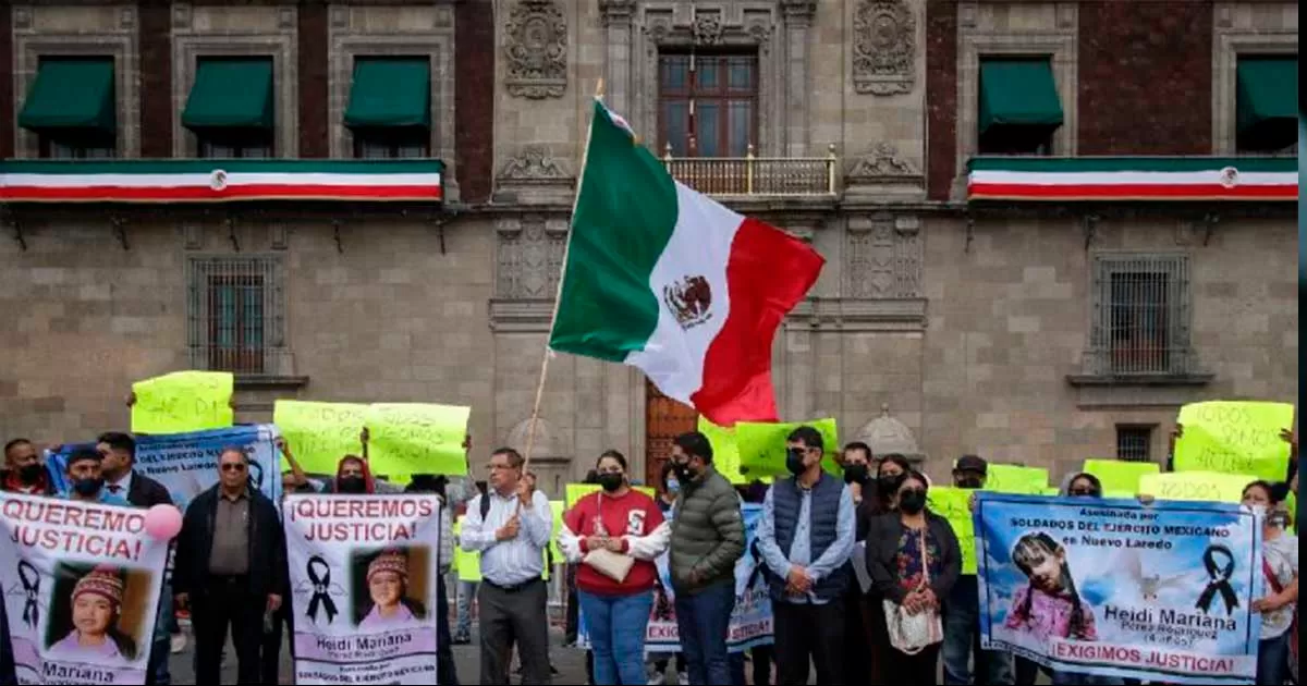Familia de Heidi, niña asesinada por militares en Nuevo Laredo, exige reunión con AMLO.