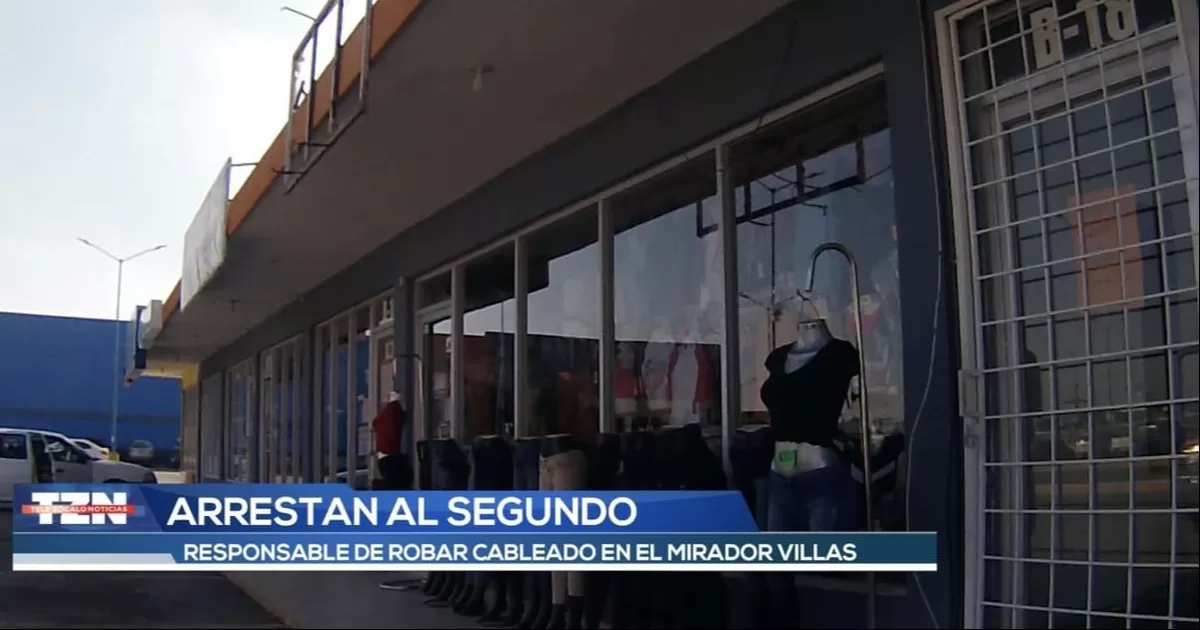 Detienen a segundo implicado en el robo de más de 200 metros de cable a locales de El Mirador