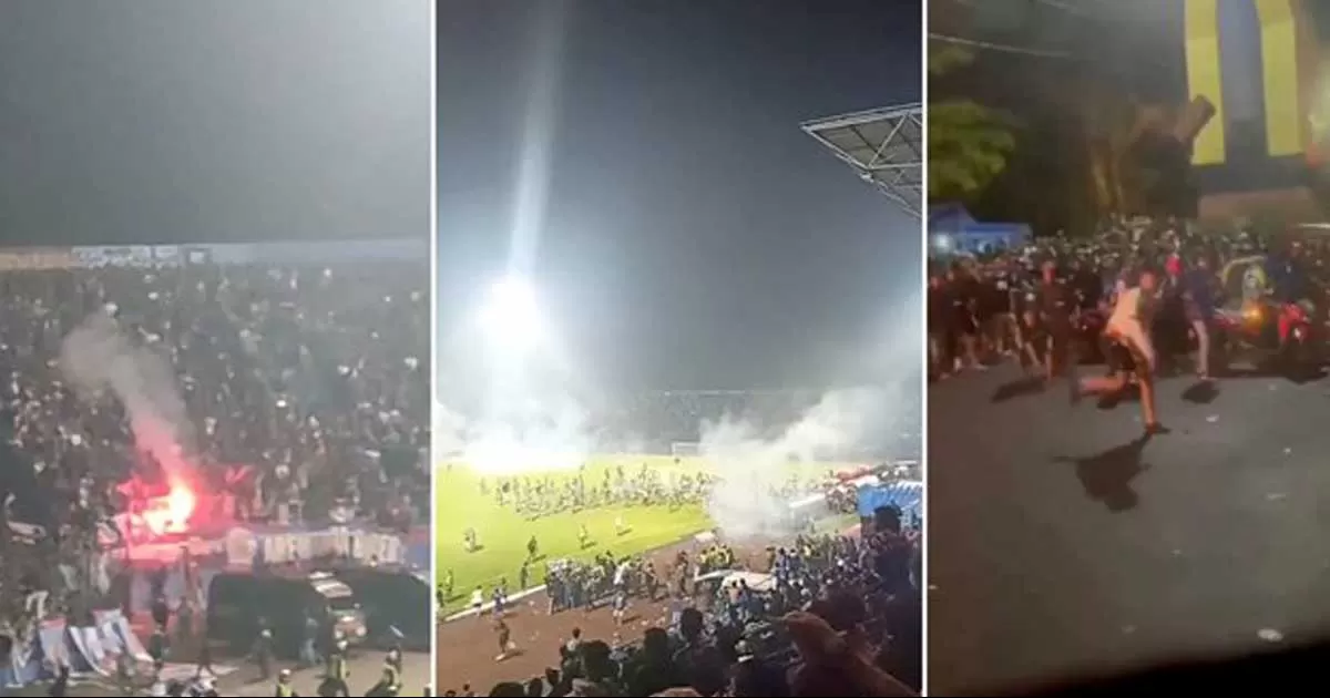 Terror en Indonesia: Mueren 127 personas en disturbios durante juego en Indonesia