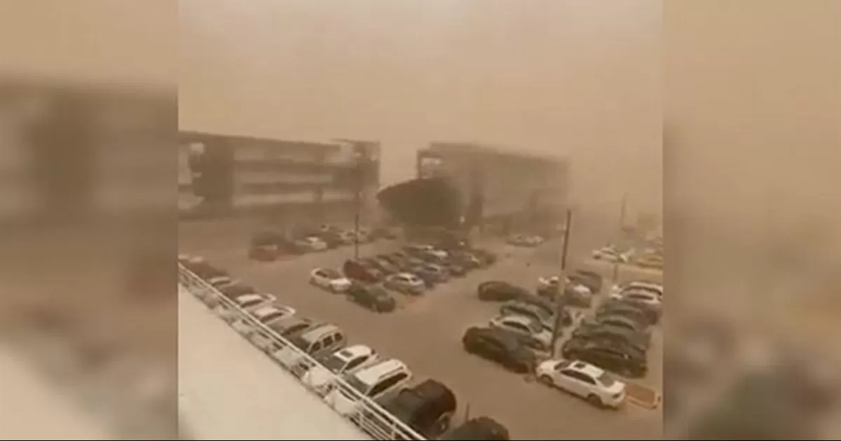 Una tormenta de arena con rachas de hasta 86 kilÃ³metros por hora en algunas zonas de Mexicali, Baja California, dejÃ³ como saldo dos lesionados