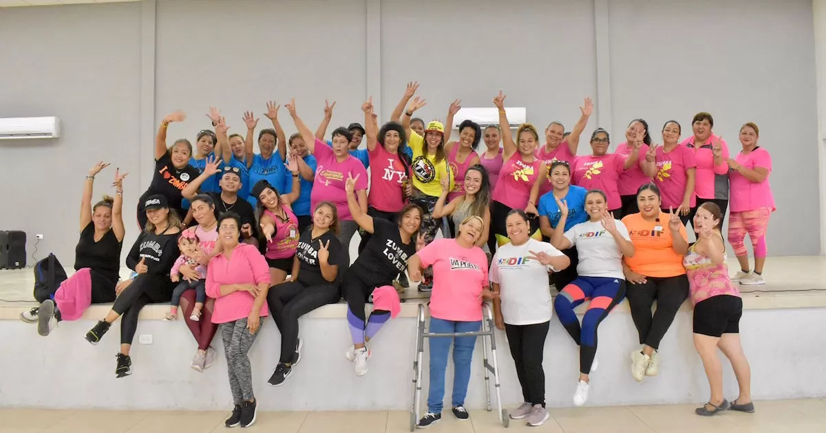 Realizan Zumbatón a favor del Grupo Renacer en Nava