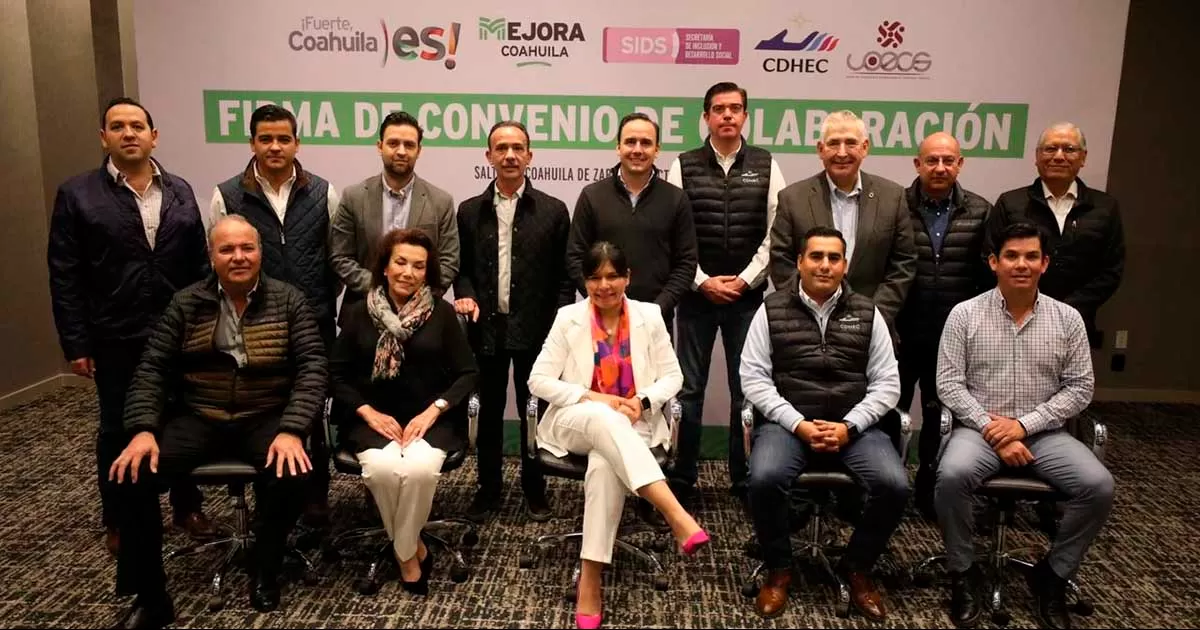 Trabajarán en conjunto Mejora Coahuila, empresarios de la Sureste y la Comisión Estatal de Derechos Humanos