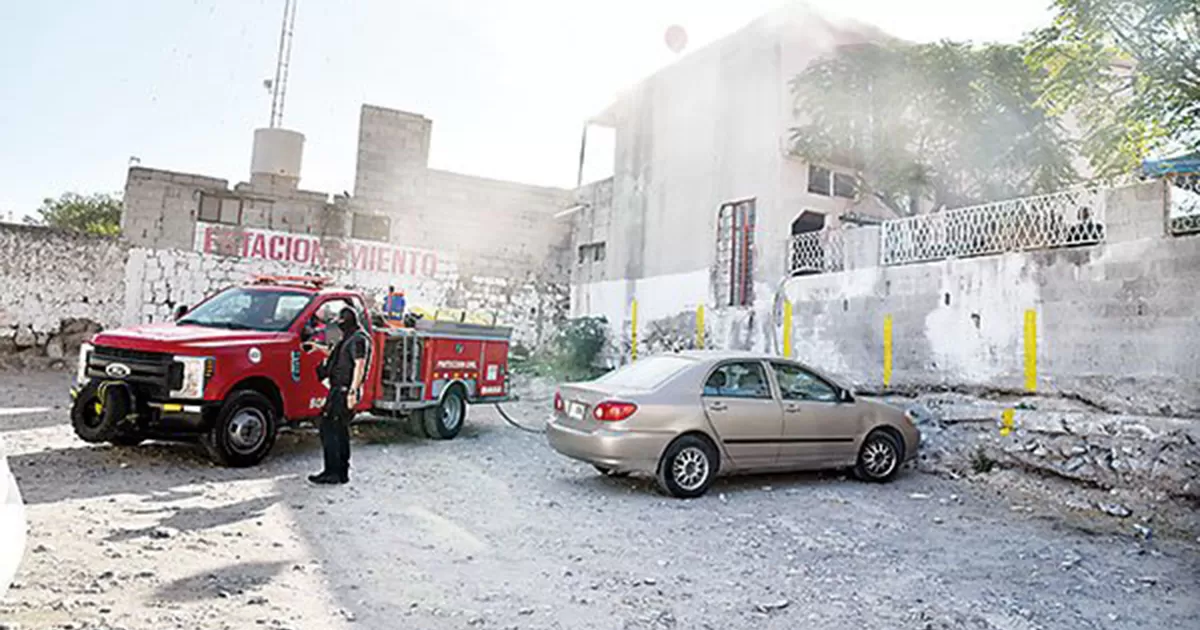 Se incendia casa con veladora de la Santa Muerte