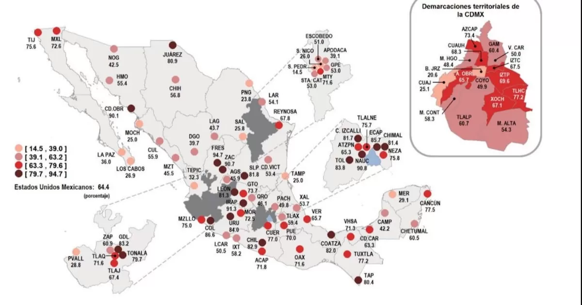 AdemÃ¡s es la tercera ciudad con mayor efectividad gubernamental.