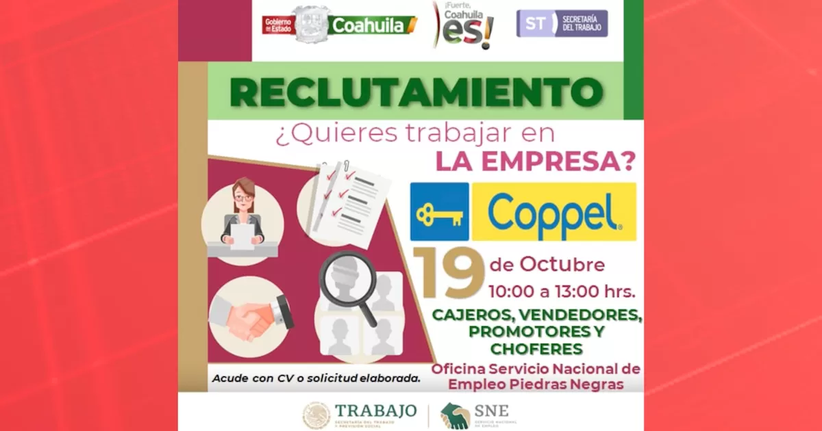 Tienda departamental realizará reclutamiento para nueva sucursal; ofrecerá 125 vacantes