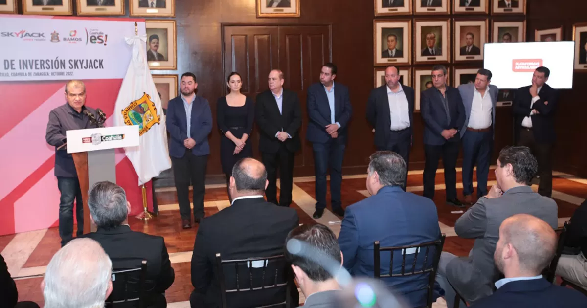 Anuncia MARS llegada a Coahuila de la empresa Sky Jack