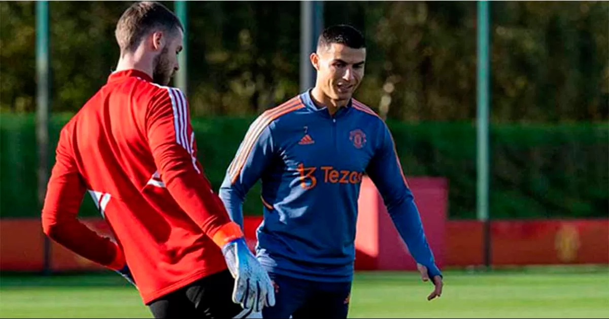 Cristiano Ronaldo regresó a los entrenamientos del Manchester United