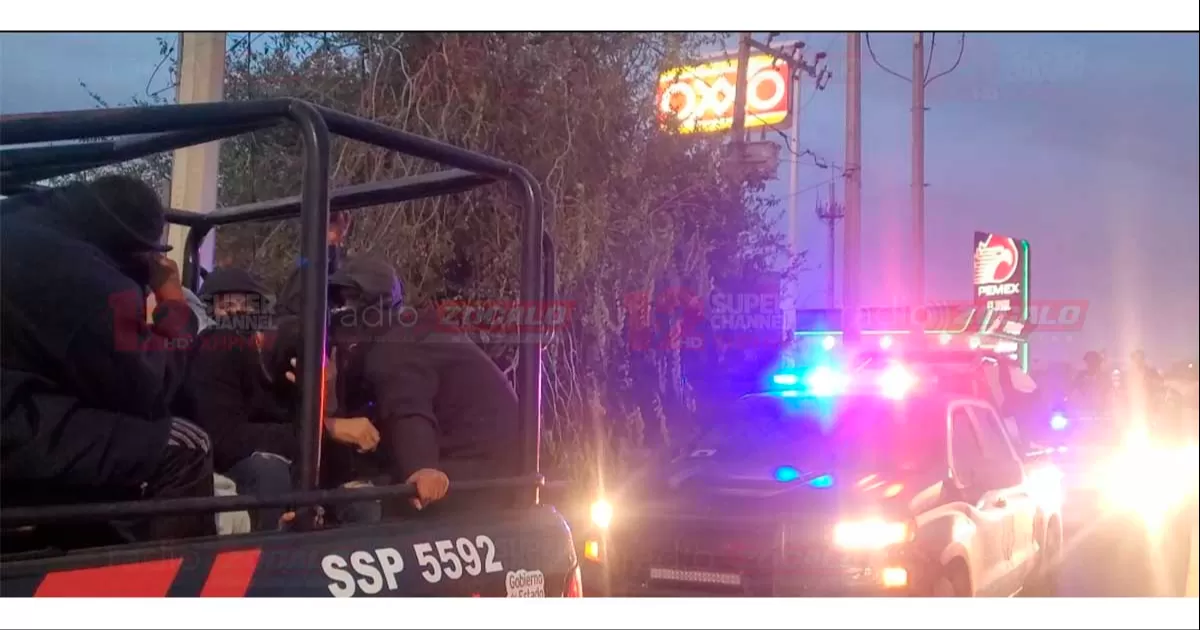 Los rescatados fueron llevados en por lo menos ocho patrullas hasta las instalaciones de la fiscalÃ­a para iniciar las averiguaciones correspondientes.