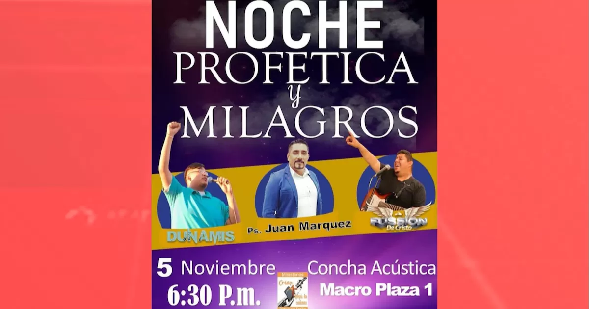 Jornada de Alabanza serÃ¡ este sÃ¡bado en la Concha AcÃºstica